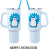 Silver Buffalo Disney Winnie the Pooh “Dreamy Days” Retro Art Stainless Steel Tumbler with Handle and Straw, Fits in Standard Cup Holder, 40 Ounces(Snorlax Pokemon)