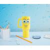 Silver Buffalo Disney Winnie the Pooh “Dreamy Days” Retro Art Stainless Steel Tumbler with Handle and Straw, Fits in Standard Cup Holder, 40 Ounces(Spongebob Squarepants Smiling)