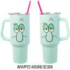 Silver Buffalo Disney Winnie the Pooh “Dreamy Days” Retro Art Stainless Steel Tumbler with Handle and Straw, Fits in Standard Cup Holder, 40 Ounces(Squidward)