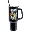 Silver Buffalo Disney Winnie the Pooh “Dreamy Days” Retro Art Stainless Steel Tumbler with Handle and Straw, Fits in Standard Cup Holder, 40 Ounces(Star Wars Original Trilogy)