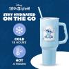 Silver Buffalo Disney Winnie the Pooh “Dreamy Days” Retro Art Stainless Steel Tumbler with Handle and Straw, Fits in Standard Cup Holder, 40 Ounces(Stitch Minimalistic Design)