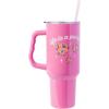 Silver Buffalo Disney Winnie the Pooh “Dreamy Days” Retro Art Stainless Steel Tumbler with Handle and Straw, Fits in Standard Cup Holder, 40 Ounces(Stitch Life is a Party)