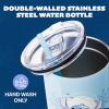 Silver Buffalo Disney Winnie the Pooh “Dreamy Days” Retro Art Stainless Steel Tumbler with Handle and Straw, Fits in Standard Cup Holder, 40 Ounces(Stitch Minimalistic Design)