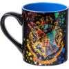 Silver Buffalo Harry Potter Hogwarts Slytherin House Crest Ceramic Mug, 14 Ounces(14oz Hogwarts Crest Splatter)