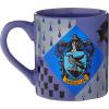 Silver Buffalo Harry Potter Hogwarts Slytherin House Crest Ceramic Mug, 14 Ounces(14oz Ravenclaw House Crest)