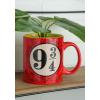 Silver Buffalo Harry Potter Hogwarts Slytherin House Crest Ceramic Mug, 14 Ounces(Red)