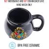 Silver Buffalo Lord of The Rings Elven Text High Gloss Reactive Glaze Tapered Pottery Mug,18 Ounces(Hogwarts School)