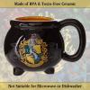 Silver Buffalo Lord of The Rings Elven Text High Gloss Reactive Glaze Tapered Pottery Mug,18 Ounces(Hufflepuff)