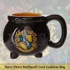 Silver Buffalo Lord of The Rings Elven Text High Gloss Reactive Glaze Tapered Pottery Mug,18 Ounces(Hufflepuff)