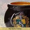 Silver Buffalo Lord of The Rings Elven Text High Gloss Reactive Glaze Tapered Pottery Mug,18 Ounces(Hufflepuff)