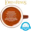 Silver Buffalo Lord of The Rings Elven Text High Gloss Reactive Glaze Tapered Pottery Mug,18 Ounces(Lord of the Rings)