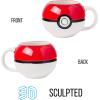 Silver Buffalo Pokemon Snorlax But First Coffee Ceramic Mug, 20 Ounces(20oz Pokeball 3D Sculpted)