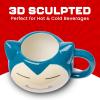 Silver Buffalo Pokemon Snorlax But First Coffee Ceramic Mug, 20 Ounces(20oz Pokemon Snorlax Face)