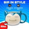 Silver Buffalo Pokemon Snorlax But First Coffee Ceramic Mug, 20 Ounces(20oz Pokemon Snorlax Face)