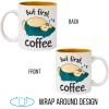 Silver Buffalo Pokemon Snorlax But First Coffee Ceramic Mug, 20 Ounces(20oz Snorlax But First Coffee)