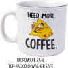 Silver Buffalo Pokemon Snorlax But First Coffee Ceramic Mug, 20 Ounces(Need More Coffee)