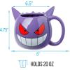 Silver Buffalo Pokemon Snorlax But First Coffee Ceramic Mug, 20 Ounces(Purple/Multi)