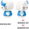Silver Buffalo Sanrio Hello Kitty Pink Bow Ceramic 3D Sculpted Mug, 20 Ounces(Hello Kitty Blue Dress)