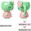 Silver Buffalo Sanrio Hello Kitty Pink Bow Ceramic 3D Sculpted Mug, 20 Ounces(Hello Kitty Frankenkitty Pink Dress)