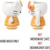 Silver Buffalo Sanrio Hello Kitty Pink Bow Ceramic 3D Sculpted Mug, 20 Ounces(Hello Kitty Gingerbread Dress)