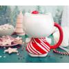 Silver Buffalo Sanrio Hello Kitty Pink Bow Ceramic 3D Sculpted Mug, 20 Ounces(Hello Kitty Holiday Candy Cane Dress)