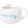 Silver Buffalo Sanrio Hello Kitty Pink Bow Ceramic 3D Sculpted Mug, 20 Ounces(Hello Kitty Light Blue Bow)