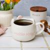 Silver Buffalo Sanrio Hello Kitty Pink Bow Ceramic 3D Sculpted Mug, 20 Ounces(Hello Kitty Light Pink Bow)