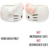 Silver Buffalo Sanrio Hello Kitty Pink Bow Ceramic 3D Sculpted Mug, 20 Ounces(Hello Kitty Light Pink Bow)