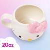 Silver Buffalo Sanrio Hello Kitty Pink Bow Ceramic 3D Sculpted Mug, 20 Ounces(Hello Kitty Pink Bow)