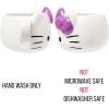 Silver Buffalo Sanrio Hello Kitty Pink Bow Ceramic 3D Sculpted Mug, 20 Ounces(Hello Kitty Purple Bow)