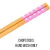 Silver Buffalo Sanrio Hello Kitty Strawberry Milk Japanese Character Ceramic Ramen Noodle Rice Bowl with Chopsticks, Microwave Safe, Pink, 20 Ounces(Hello Kitty Waves and Flowers (Big))
