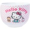 Silver Buffalo Sanrio Hello Kitty Strawberry Milk Japanese Character Ceramic Ramen Noodle Rice Bowl with Chopsticks, Microwave Safe, Pink, 20 Ounces(Hello Kitty Pink Polka Dot Spoon)