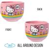 Silver Buffalo Sanrio Hello Kitty Strawberry Milk Japanese Character Ceramic Ramen Noodle Rice Bowl with Chopsticks, Microwave Safe, Pink, 20 Ounces(Hello Kitty Spring and Summer)