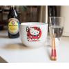 Silver Buffalo Sanrio Hello Kitty Strawberry Milk Japanese Character Ceramic Ramen Noodle Rice Bowl with Chopsticks, Microwave Safe, Pink, 20 Ounces(Hello Kitty Japanese Logo)