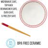 Silver Buffalo Sanrio Hello Kitty Strawberry Milk Japanese Character Ceramic Ramen Noodle Rice Bowl with Chopsticks, Microwave Safe, Pink, 20 Ounces(Hello Kitty Red Stripes and Bows (Big))
