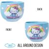 Silver Buffalo Sanrio Hello Kitty Strawberry Milk Japanese Character Ceramic Ramen Noodle Rice Bowl with Chopsticks, Microwave Safe, Pink, 20 Ounces(Hello Kitty Rainbow and Clouds)