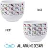 Silver Buffalo Sanrio Hello Kitty Strawberry Milk Japanese Character Ceramic Ramen Noodle Rice Bowl with Chopsticks, Microwave Safe, Pink, 20 Ounces(Hello Kitty Faces and Bows)