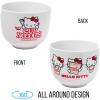 Silver Buffalo Sanrio Hello Kitty Strawberry Milk Japanese Character Ceramic Ramen Noodle Rice Bowl with Chopsticks, Microwave Safe, Pink, 20 Ounces(Hello Kitty)