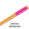 Silver Buffalo Sanrio Hello Kitty Strawberry Milk Japanese Character Ceramic Ramen Noodle Rice Bowl with Chopsticks, Microwave Safe, Pink, 20 Ounces(Hello Kitty Faces and Bows)