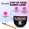 Silver Buffalo Sanrio Hello Kitty and Friends Kuromi Ceramic Ramen Noodle Rice Bowl with Chopsticks, Microwave Safe, 20 Ounces(Kuromi)