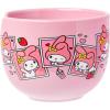 Silver Buffalo Sanrio Hello Kitty and Friends Kuromi Ceramic Ramen Noodle Rice Bowl with Chopsticks, Microwave Safe, 20 Ounces(My Melody Polaroids)