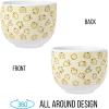 Silver Buffalo Sanrio Hello Kitty and Friends Kuromi Ceramic Ramen Noodle Rice Bowl with Chopsticks, Microwave Safe, 20 Ounces(Pompompurin Pattern)