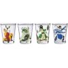 Silver Buffalo SpongeBob SquarePants Featuring Gary Poses Floral Krabby Patty 4 Pack Mini Glass Set, 1.5 Ounces(Avatar: The Last Airbender)