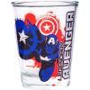 Silver Buffalo SpongeBob SquarePants Featuring Gary Poses Floral Krabby Patty 4 Pack Mini Glass Set, 1.5 Ounces(Avengers Splatter)