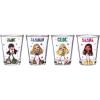 Silver Buffalo SpongeBob SquarePants Featuring Gary Poses Floral Krabby Patty 4 Pack Mini Glass Set, 1.5 Ounces(Bratz Fashionista)