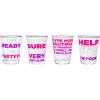 Silver Buffalo SpongeBob SquarePants Featuring Gary Poses Floral Krabby Patty 4 Pack Mini Glass Set, 1.5 Ounces(Bridesmaids)
