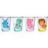 Silver Buffalo SpongeBob SquarePants Featuring Gary Poses Floral Krabby Patty 4 Pack Mini Glass Set, 1.5 Ounces(Care Bear Cousins)