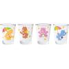 Silver Buffalo SpongeBob SquarePants Featuring Gary Poses Floral Krabby Patty 4 Pack Mini Glass Set, 1.5 Ounces(Care Bears on Clouds)