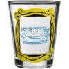 Silver Buffalo SpongeBob SquarePants Featuring Gary Poses Floral Krabby Patty 4 Pack Mini Glass Set, 1.5 Ounces(Friends Iconic Icons in Yellow Frame)