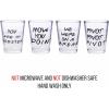 Silver Buffalo SpongeBob SquarePants Featuring Gary Poses Floral Krabby Patty 4 Pack Mini Glass Set, 1.5 Ounces(Friends Iconic Quotes)